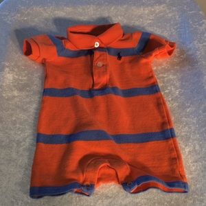 Ralph Lauren 6 Month Boy Outfit. Orange/blue